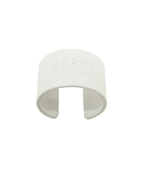 White Leather Bracelet