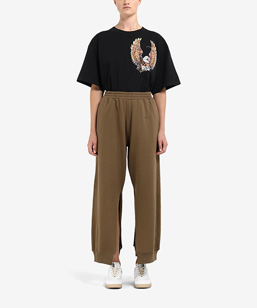 Slit Khaki Sweatpants