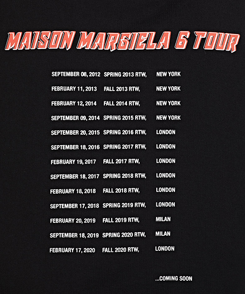 Margiela 6 Tour Black T-shirt