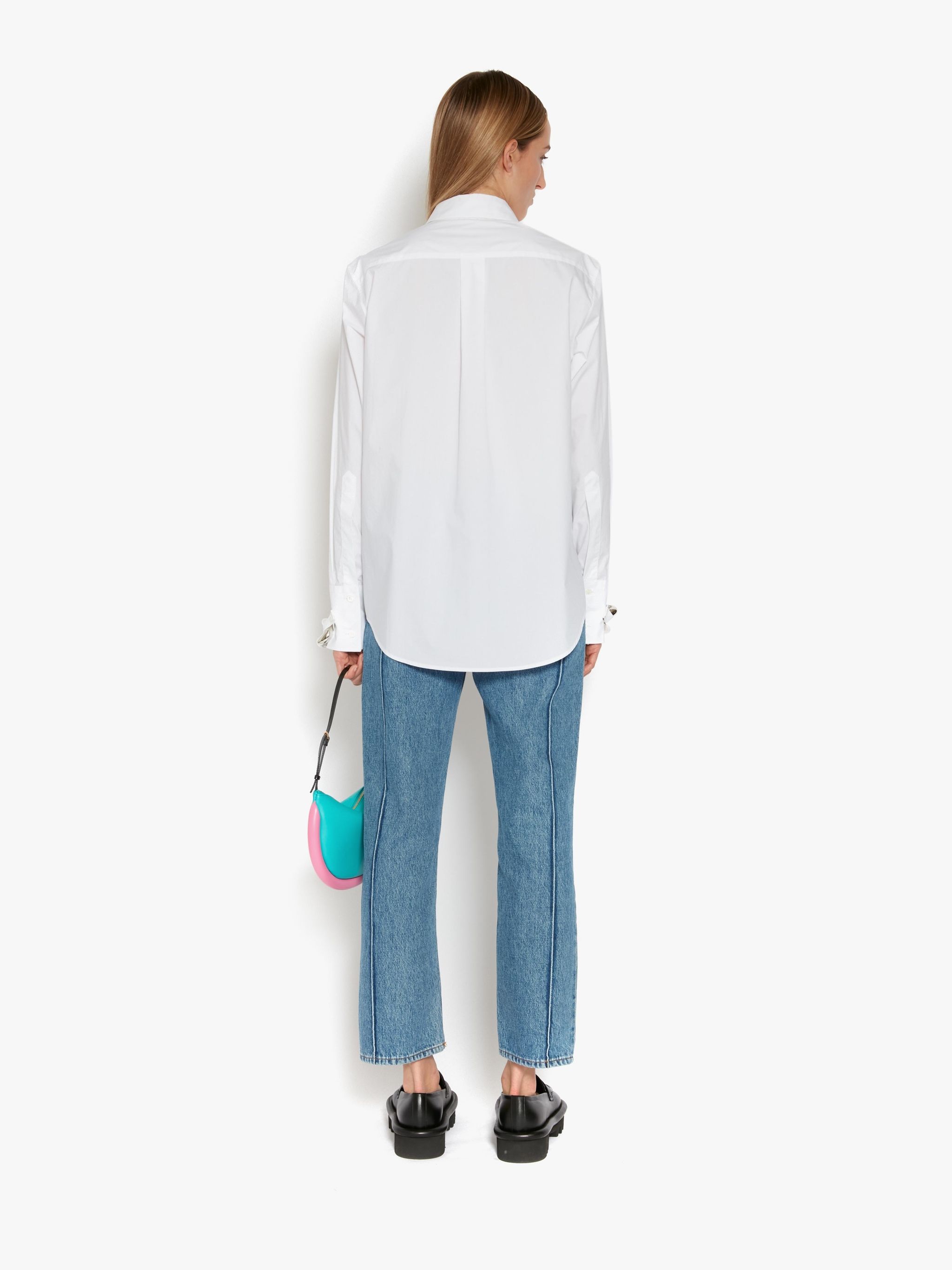 Silver Chain Link White Shirt