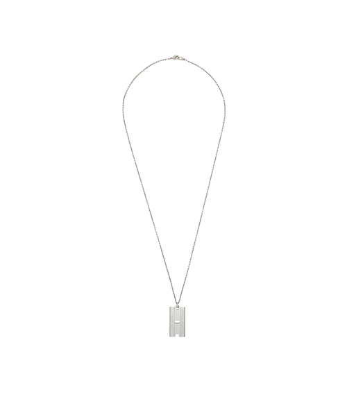 Razor Blade Necklace Silver No Color