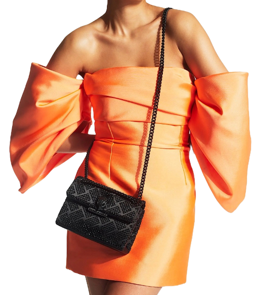 Fabric Mini Kensington Black Shoulderbag