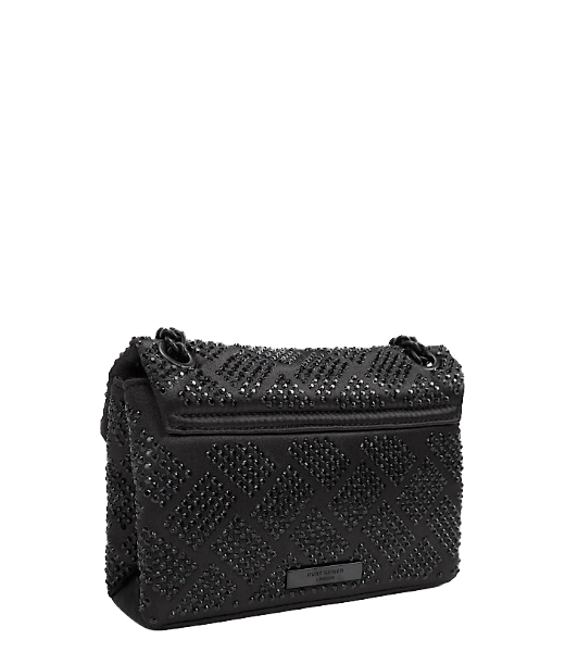 Fabric Mini Kensington Black Shoulderbag