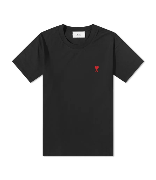 Small Red Ami De Coeur Black T-Shirt