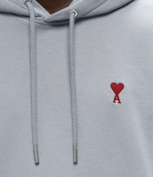 Red Ami De Coeur Clay Blue Hoodie