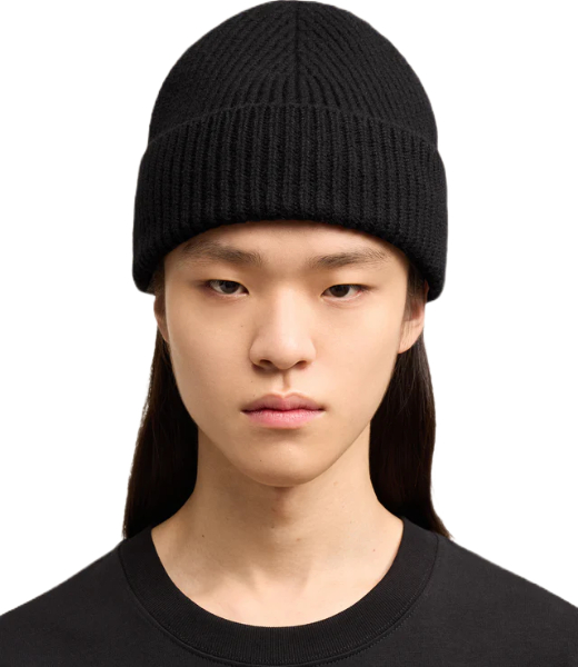Red Ami De Couer Black Merino Wool Beannie