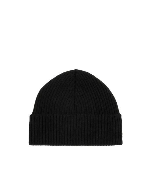 Red Ami De Couer Black Merino Wool Beannie
