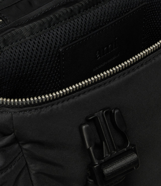Ami De Coeur Messenger Black Nylon Bag