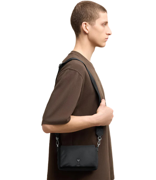 Ami De Coeur Black Nylon Lunch Box Bag