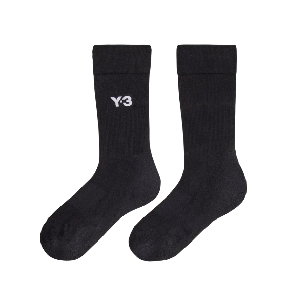 Black Y-3 Cl Sock Crew