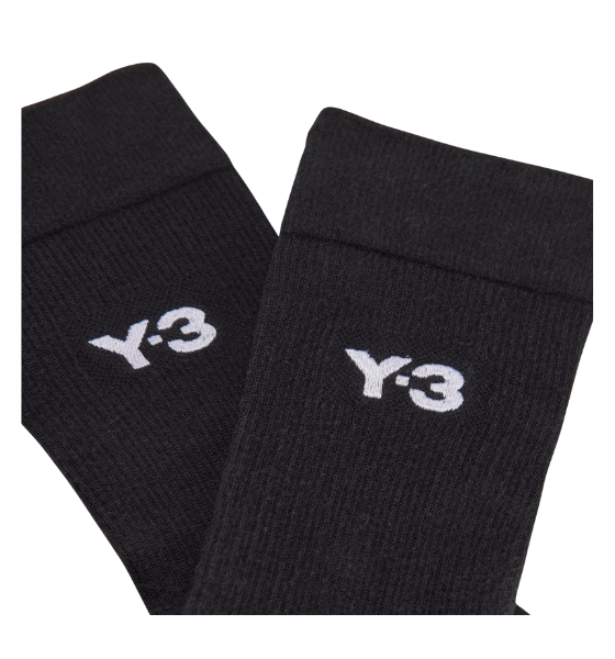 Black Y-3 Cl Sock Crew