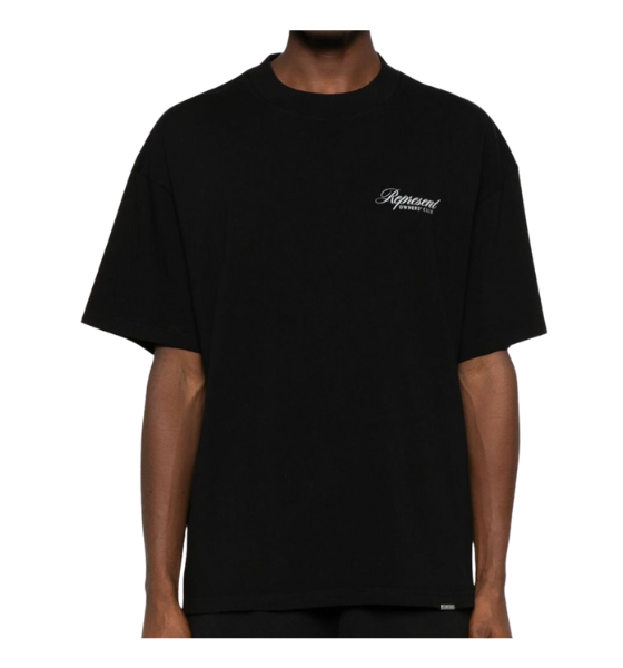 Black Represent Owners Club Script T-Shirt