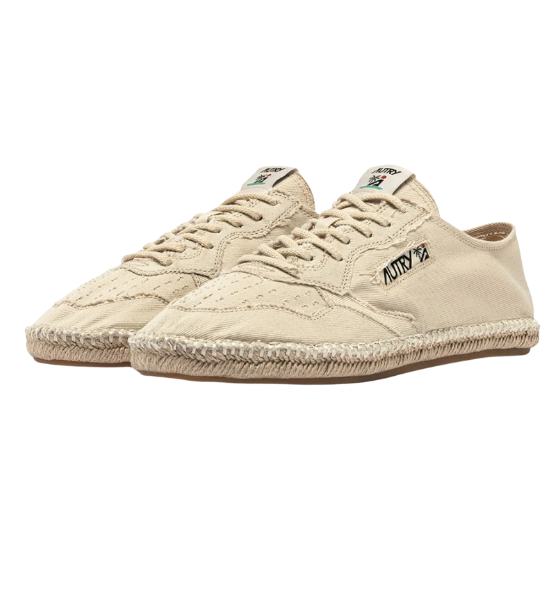 Ivory Espadrillas Low Man Canvas/Canvas