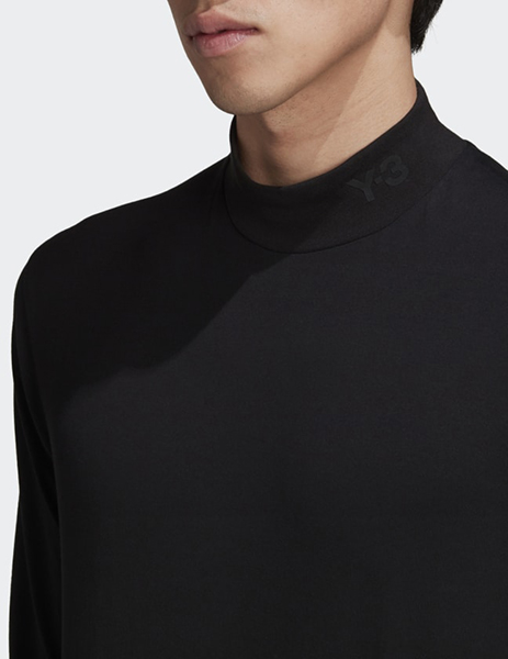 Y-3 M CL MOCK NECK LS TEE