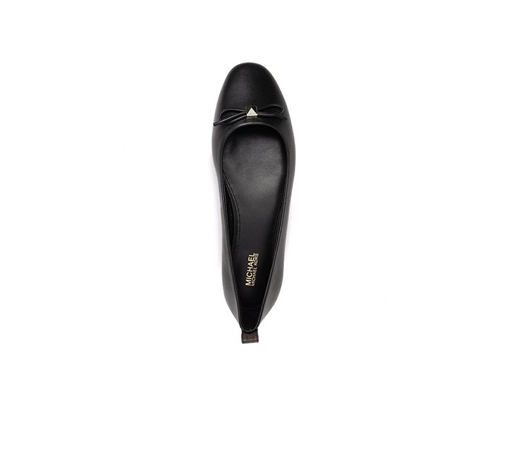 Eloise Flex Ballet Black Leather Ballerina