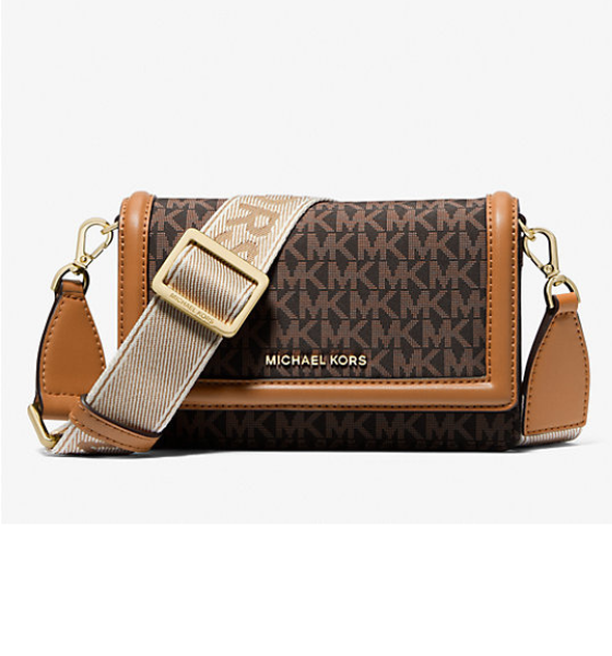 Brown Small Phone wBG Xbody Bag