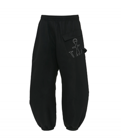 Black Twisted Joggers