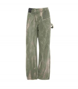 Green Twisted Workwear Jeans