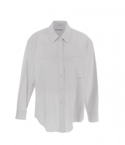 Boyfriend Shirt With Logo Flag Tag