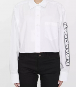 Button Down Cropped Shirt