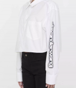 Button Down Cropped Shirt