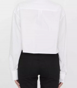 Button Down Cropped Shirt