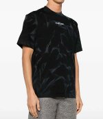 Black Smoke Effect Tee Jersey