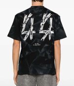 Black Smoke Effect Tee Jersey