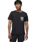 M RUN SS TEE Black T-Shirt
