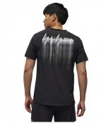 M RUN SS TEE Black T-Shirt