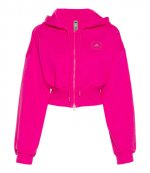 Adidas X Stella McCartney CRO HOODIE Fuxia Crop Hoodie