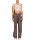 Adidas X Stella McCartney TPR CROP Lilac Crop Top