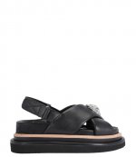 Orson Cross Strap  black Sandal