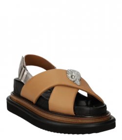 Orson Cross Strap Camel Sandal