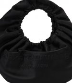 Crescent Small Top Handle Black Handbag