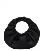 Crescent Small Top Handle Black Handbag