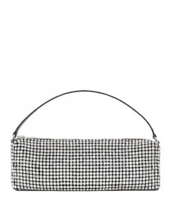 Heirese Flex Bag White Crystals Handbag