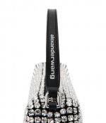 Heirese Flex Bag White Crystals Handbag