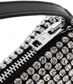 Heirese Flex Bag White Crystals Handbag