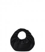Crescent Small Top Handle Black Handbag