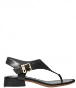 Robyn Flex Thong Black Leather Ssndal
