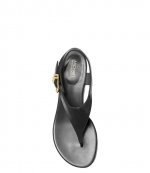 Robyn Flex Thong Black Leather Ssndal
