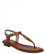 Mallory Thong Luggage Leather Flat Sandal