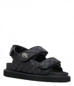 Orson Black Leather Summer Sandal