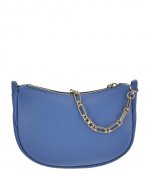 Kendall French Blue SM Bracelet Pouchette Leather Shoulder Bag