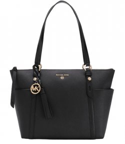 Sullivan MD TZ Black Leather Tote
