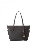 Jet Set Item Black EW TZ Tote