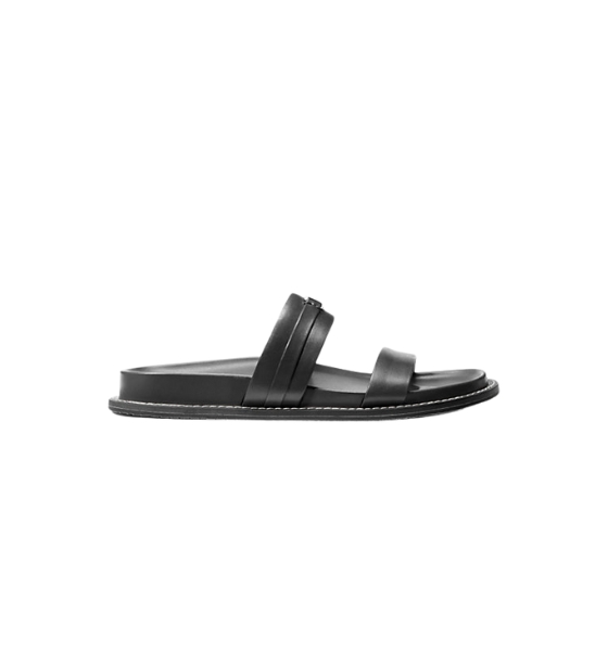 Mandy Black Flat Sandal