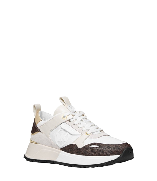 Theo Canvas Trainer Brown MK Sif Semi Lux SM White Sneaker