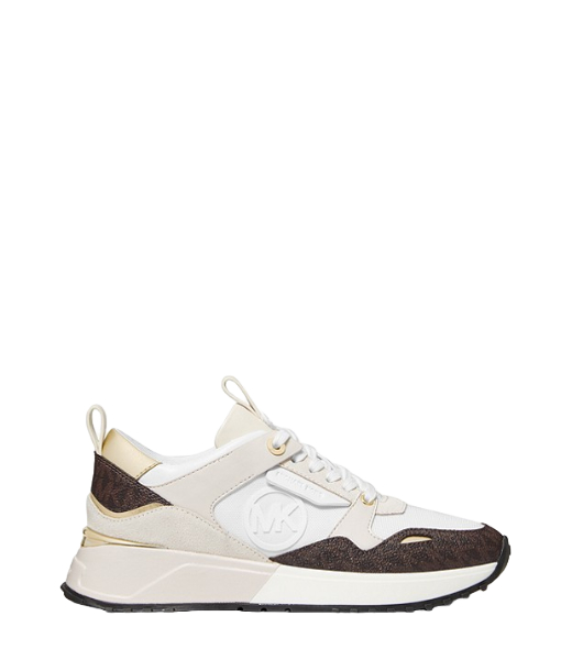 Theo Canvas Trainer Brown MK Sif Semi Lux SM White Sneaker
